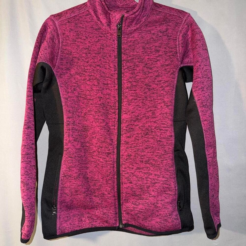 Marc Jacob’s Pink heathered zip up fleece jacket